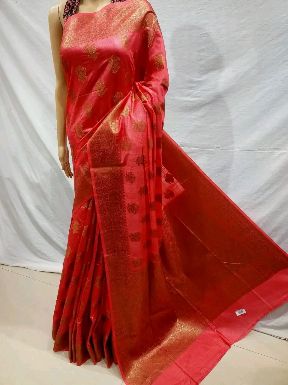 Semi Tussar Munga Banarasi Silk Saree STM01