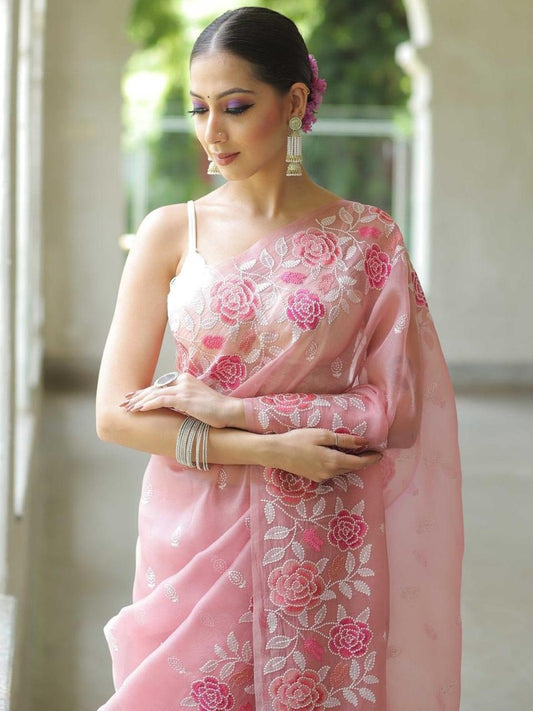 Organza Silk Saree OSS12