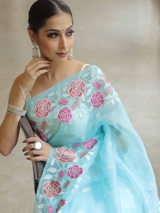 Organza Silk Saree OSS14